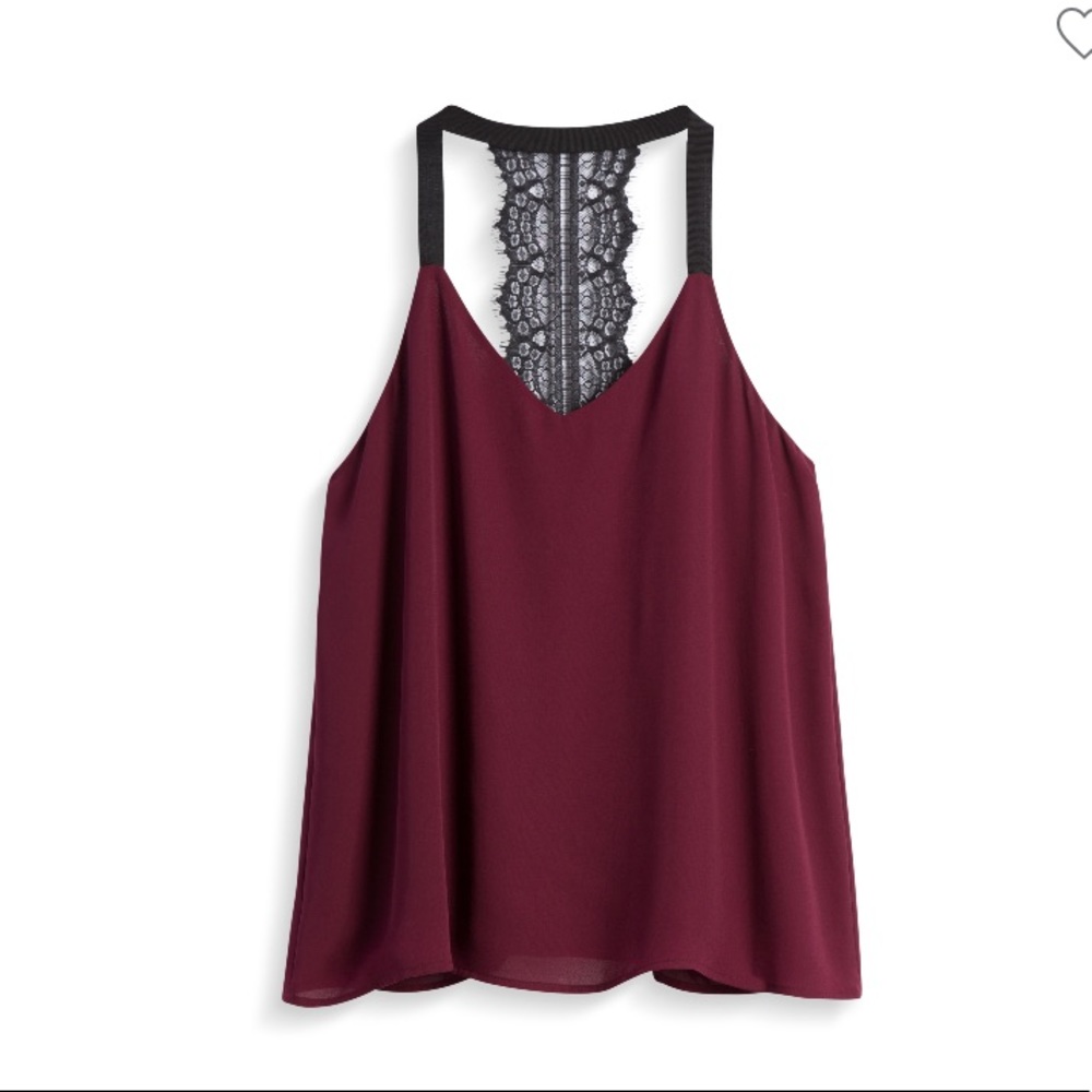 Collective Concepts Lace Back Blouse New!